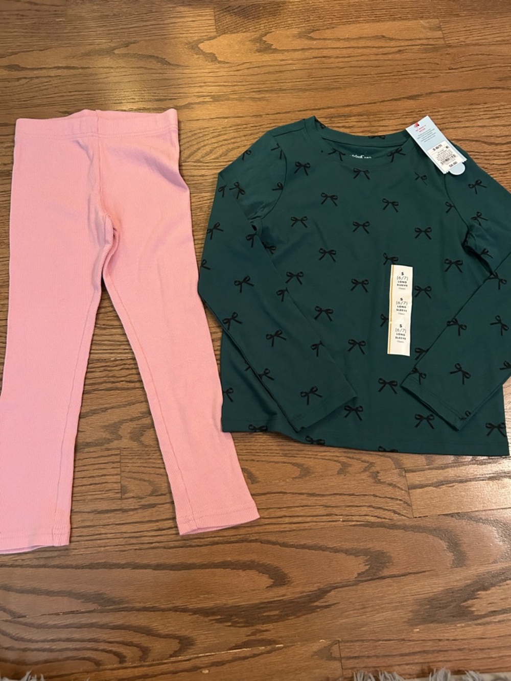 Carter's Pink Ribbed Leggings